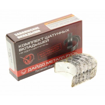 Вкладыши DAEWOO Matiz (0.8) шатунные d+0.25 комплект (6шт.), 41 0097 010, ДАЙДО МЕТАЛЛ РУСЬ