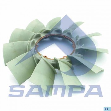 Крыльчатка DAF вентилятора, 051.232-01, SAMPA