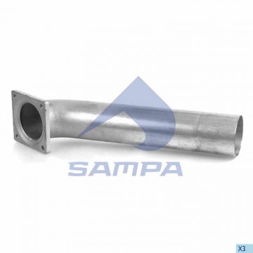 Труба приемная глушителя, 021.194, SAMPA