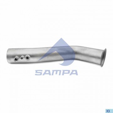 Труба приемная глушителя, 024.125, SAMPA