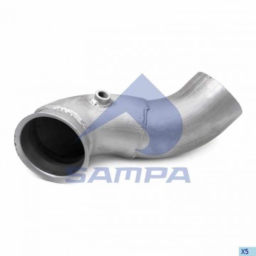 Труба приемная глушителя передняя, 044.090, SAMPA