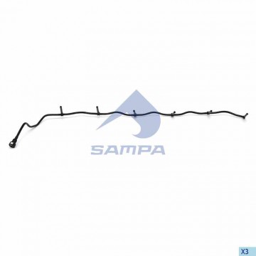Трубка P,G,R,T series системы охлаждения (для прокачки), 044.173, SAMPA