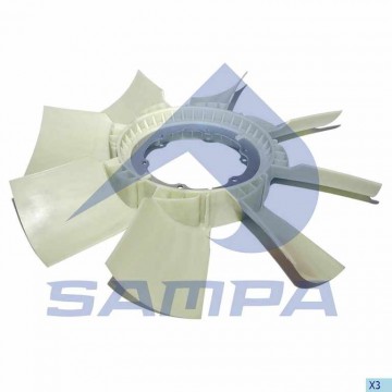 Крыльчатка RENAULT Premium гидромуфты, 079.291-01, SAMPA