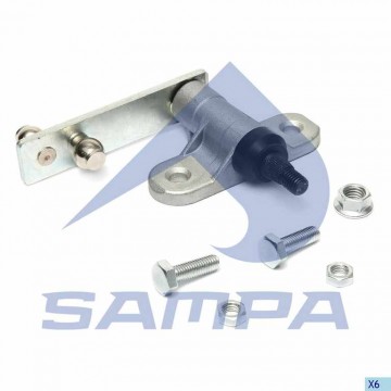 Кронштейн 4 series трапеции стеклоочистителя левый, 042.338, SAMPA