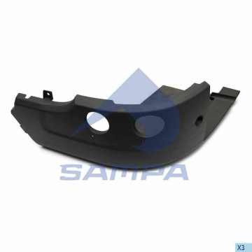 Бампер передний левая часть, 18400286, SAMPA