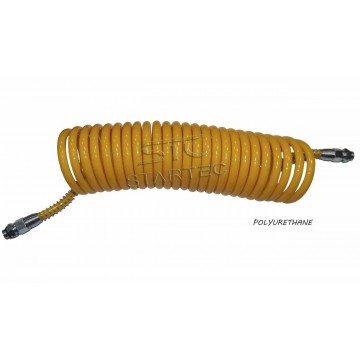 Шланг пневматический витой М16 L=7.5м (желтый) Polyurethane, INF.10.165, STARTEC