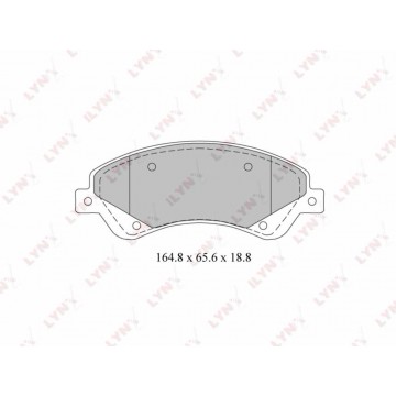 Колодки тормозные FORD Transit (06-) передние (4шт.), BD3034, LYNX