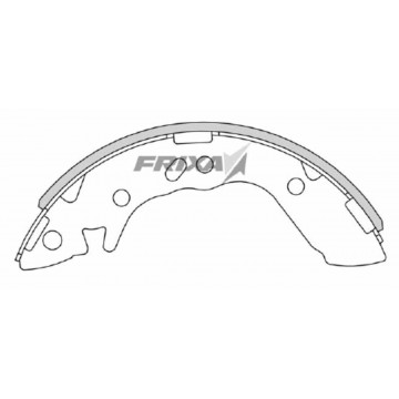 Колодки тормозные Accent (ТАГАЗ) задние барабанные (4шт.) FRIXA, FLH012, HANKOOK FRIXA