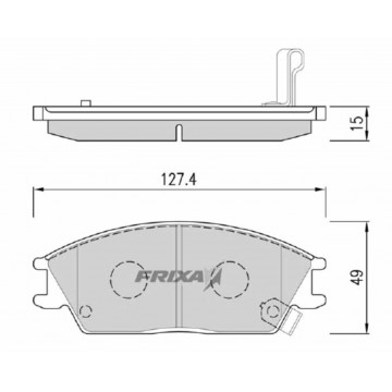 Колодки тормозные Accent (99-),Getz,Coupe передние (4шт.) FRIXA, FPH01, HANKOOK FRIXA