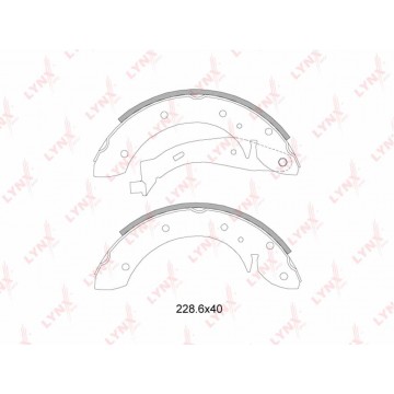 Колодки тормозные CITROEN Berlingo (96-) задние барабанные (4шт.), BS2200, LYNX
